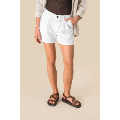 Calção em linho de senhora